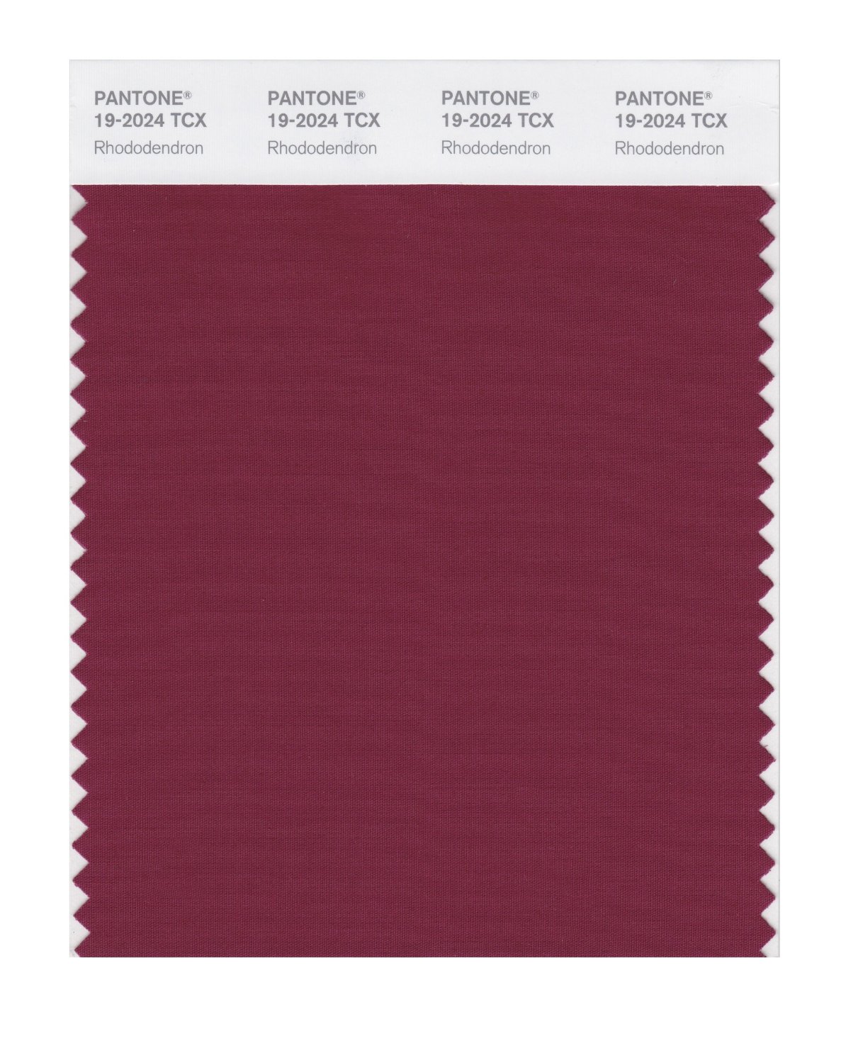 Pantone Cotton Swatch 19-2024 Rhododendron