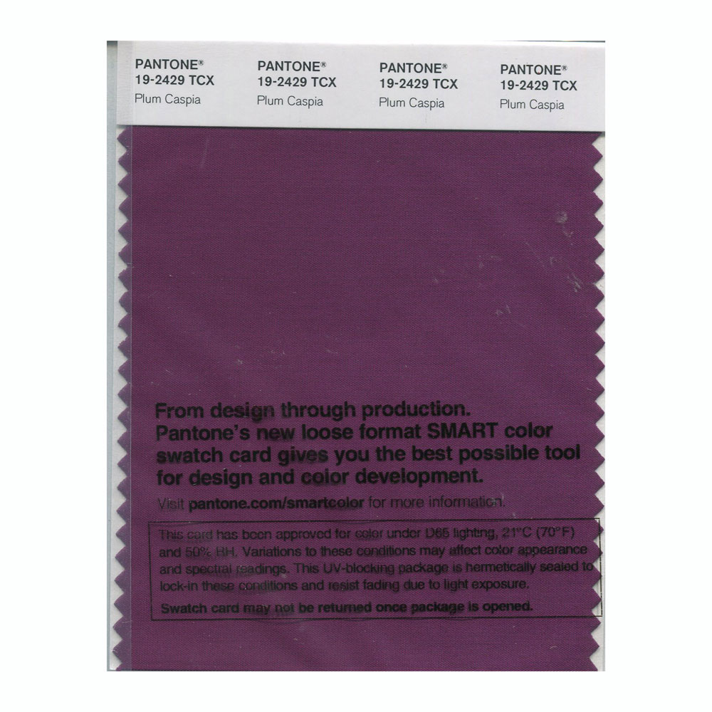 Pantone Cotton Swatch 19-2429 Plum Caspia