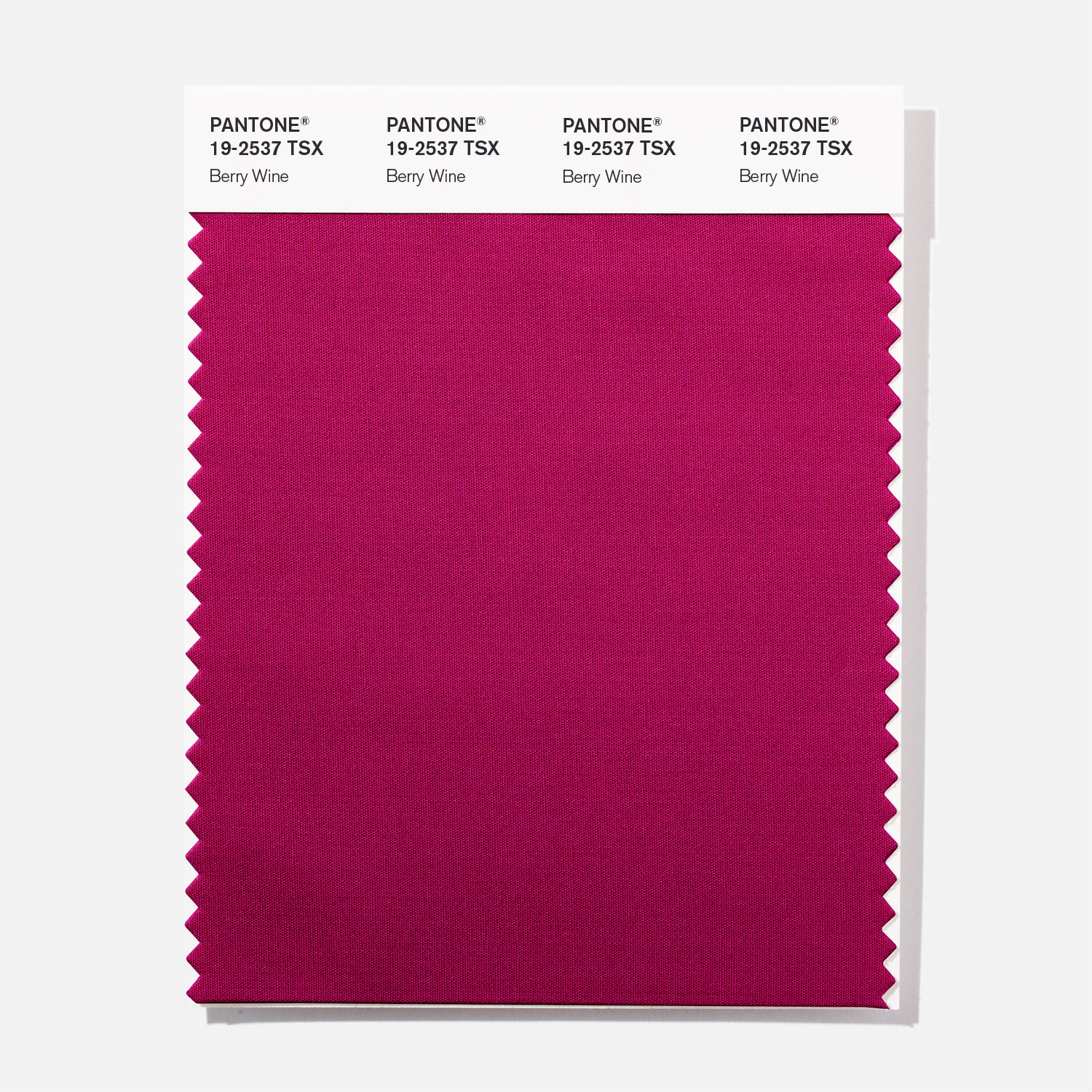 Pantone Polyester Swatch 19-2537 Berry Wine