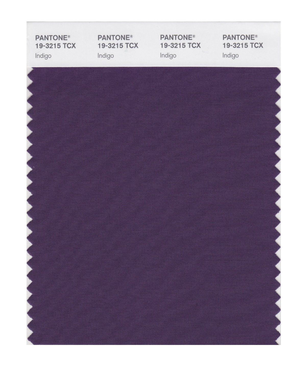 Pantone Cotton Swatch 19-3215 Indigo