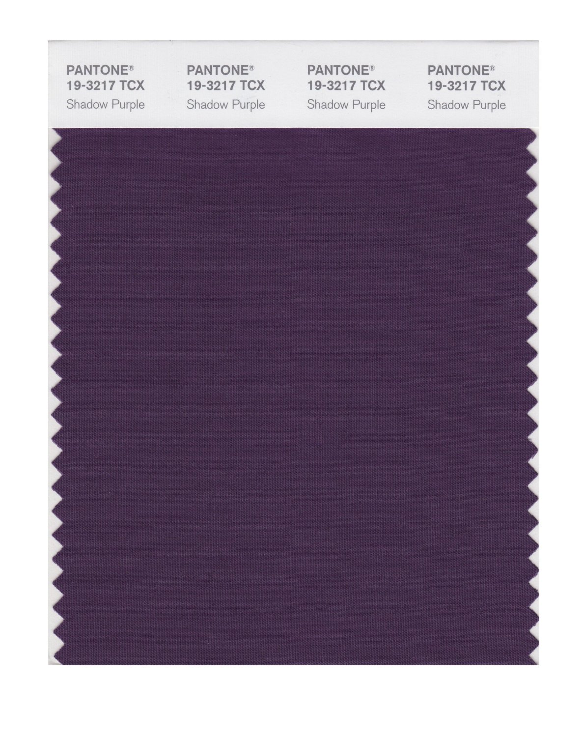 Pantone Cotton Swatch 19-3217 Shadow Purple