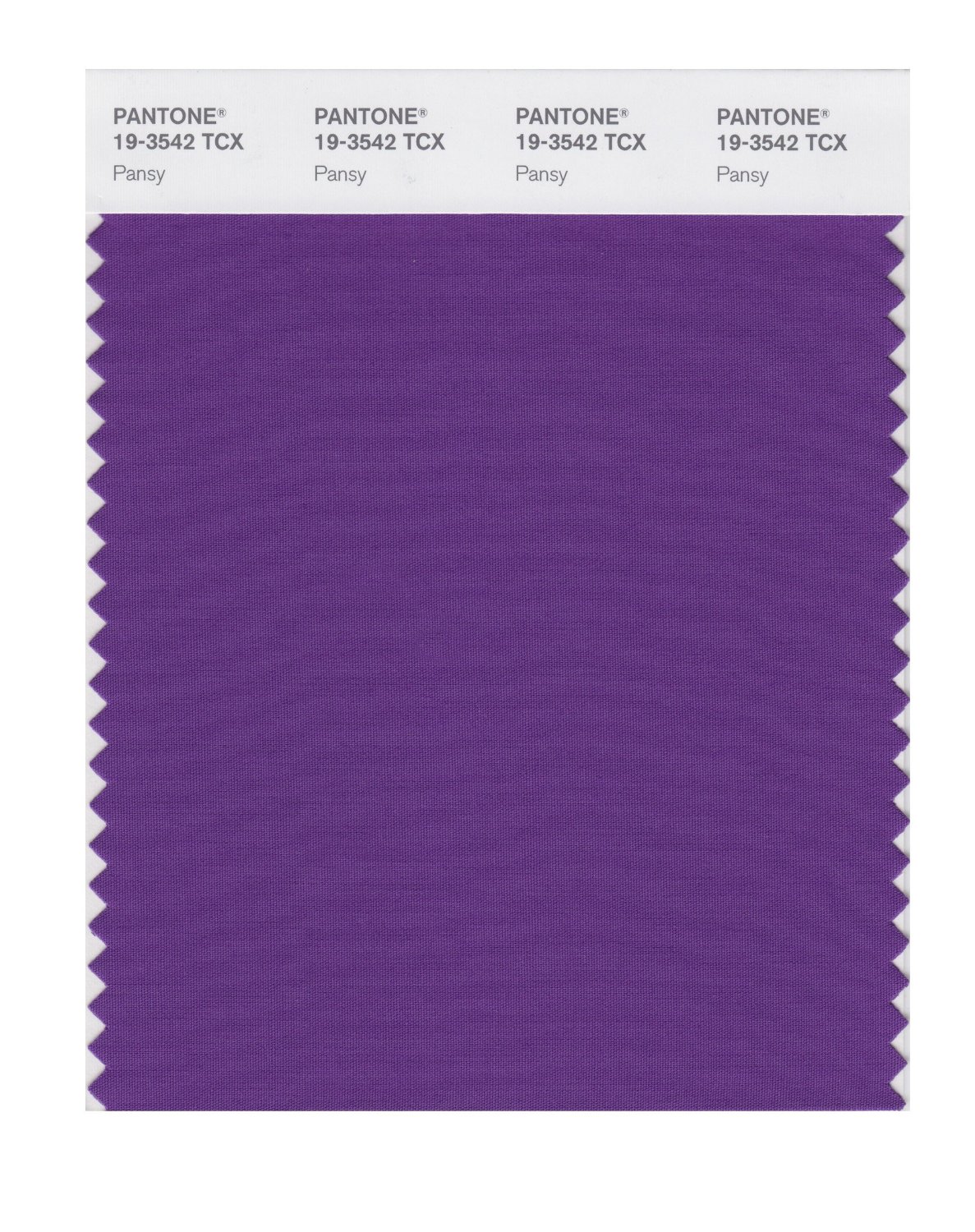 Pantone Cotton Swatch 19-3542 Pansy