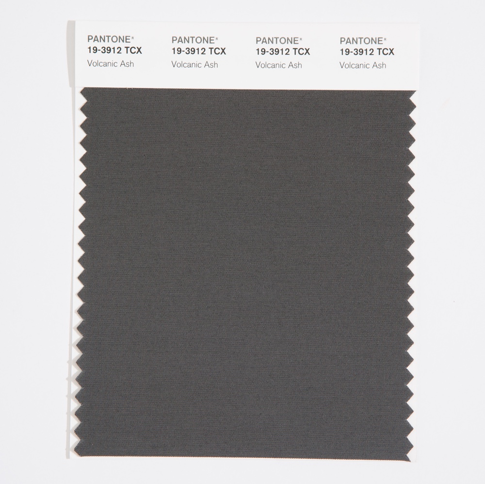 Pantone Cotton Swatch 19-3912 Volcanic Ash