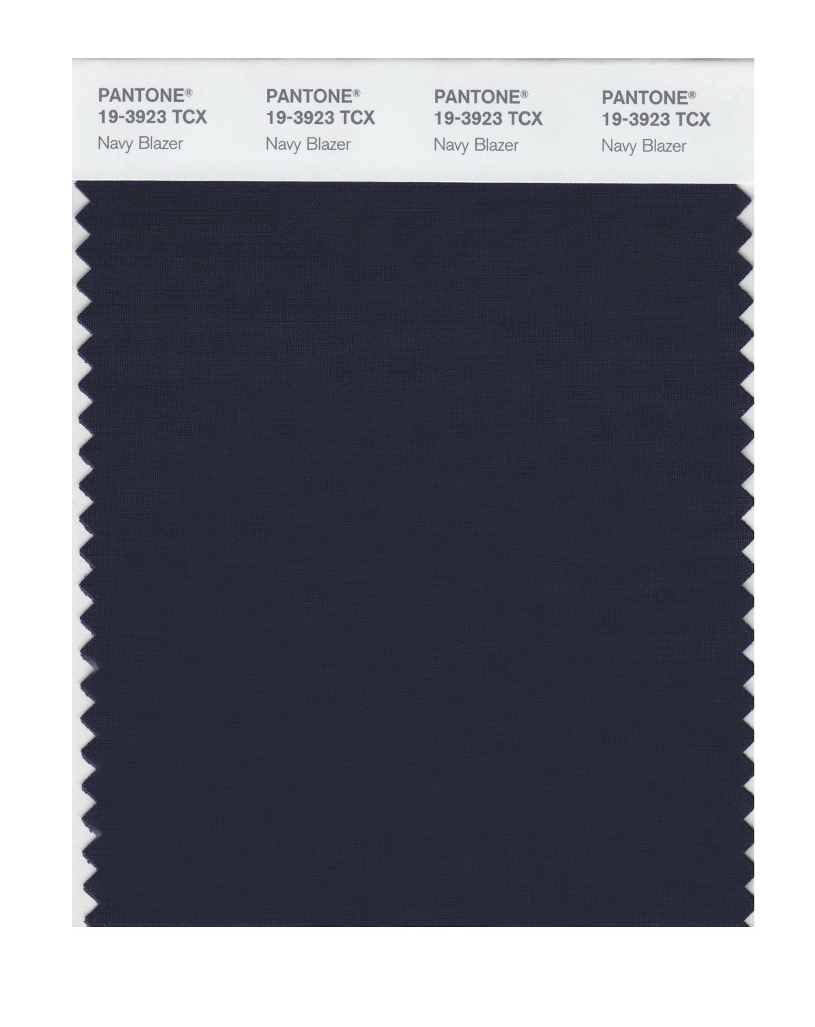 Pantone Cotton Swatch 19-3923 Navy Blazer