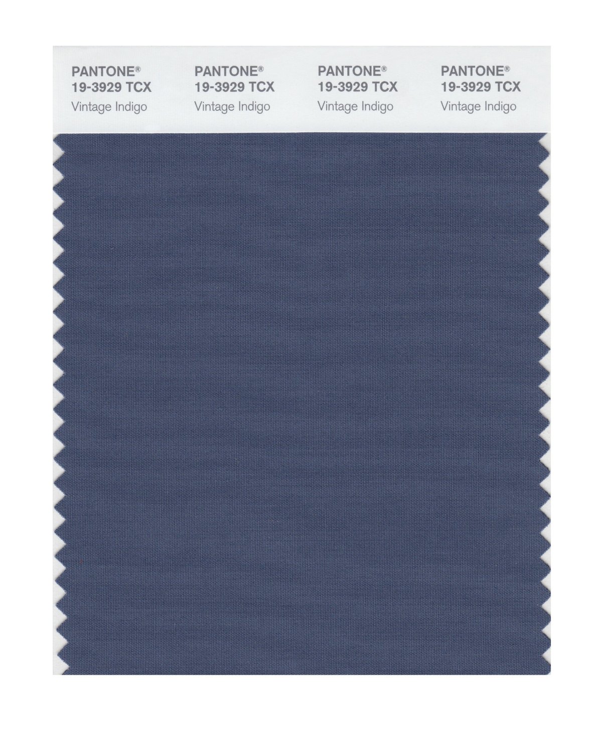 Pantone Cotton Swatch 19-3929 Vintage Indigo