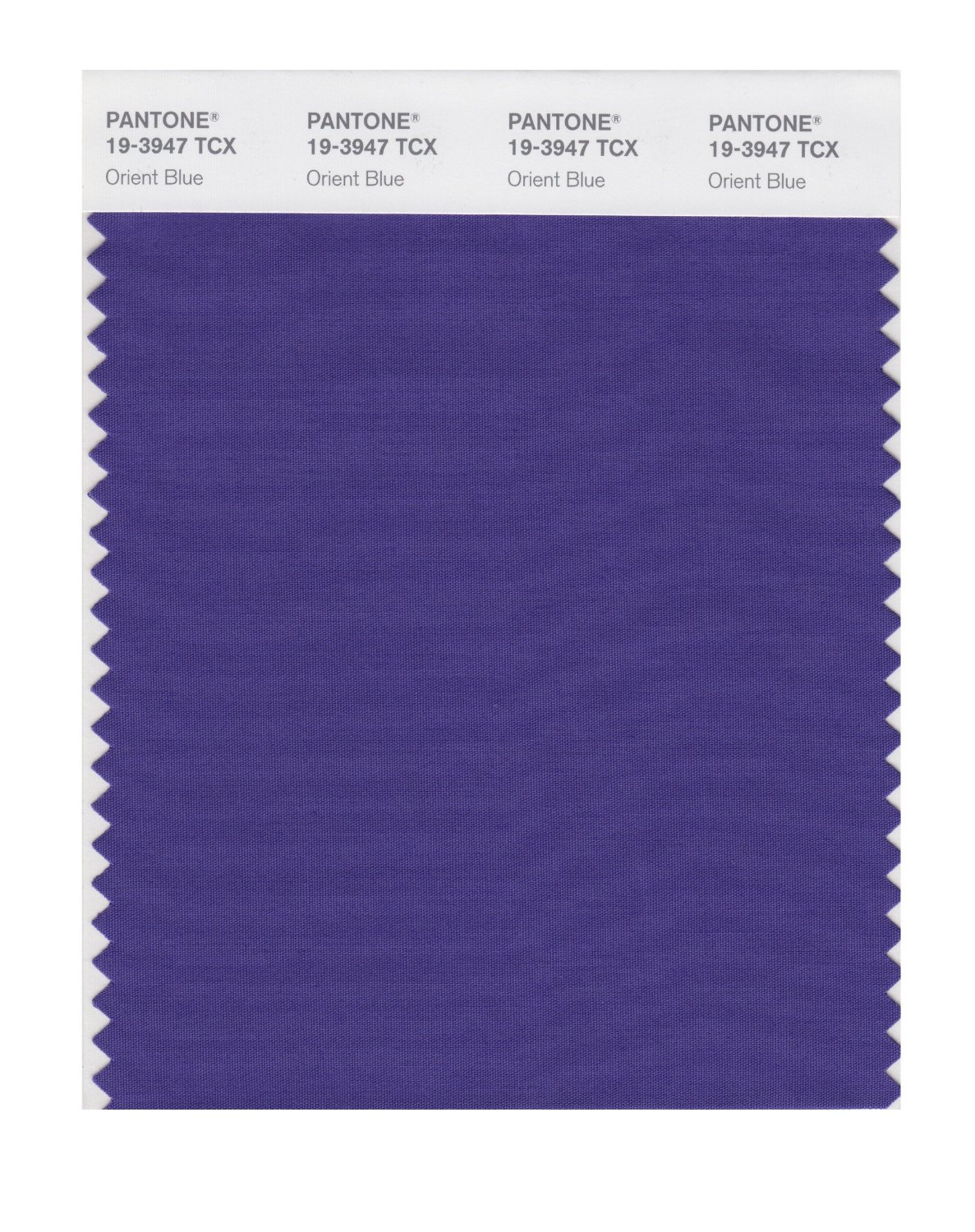 Pantone Cotton Swatch 19-3947 Orient Blue
