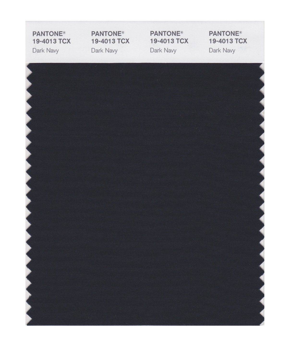 Pantone Cotton Swatch 19-4013 Dark Navy