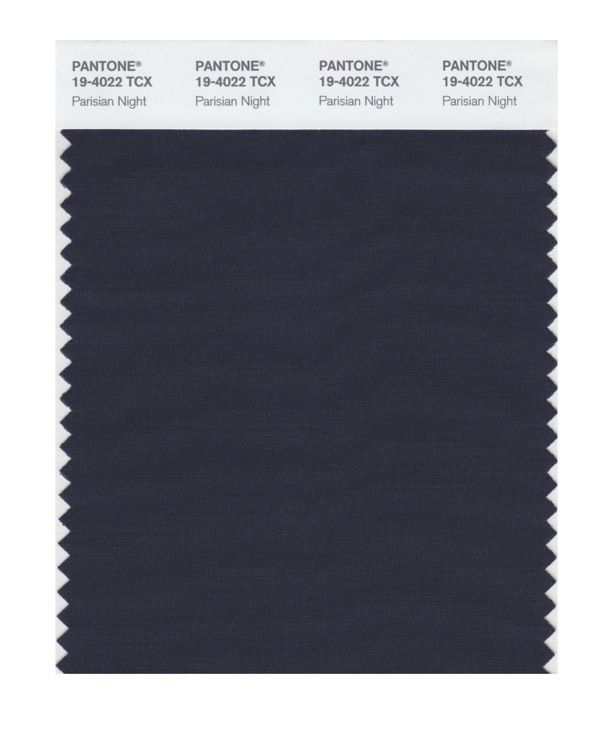 Pantone Cotton Swatch 19-4022 Parisian Night