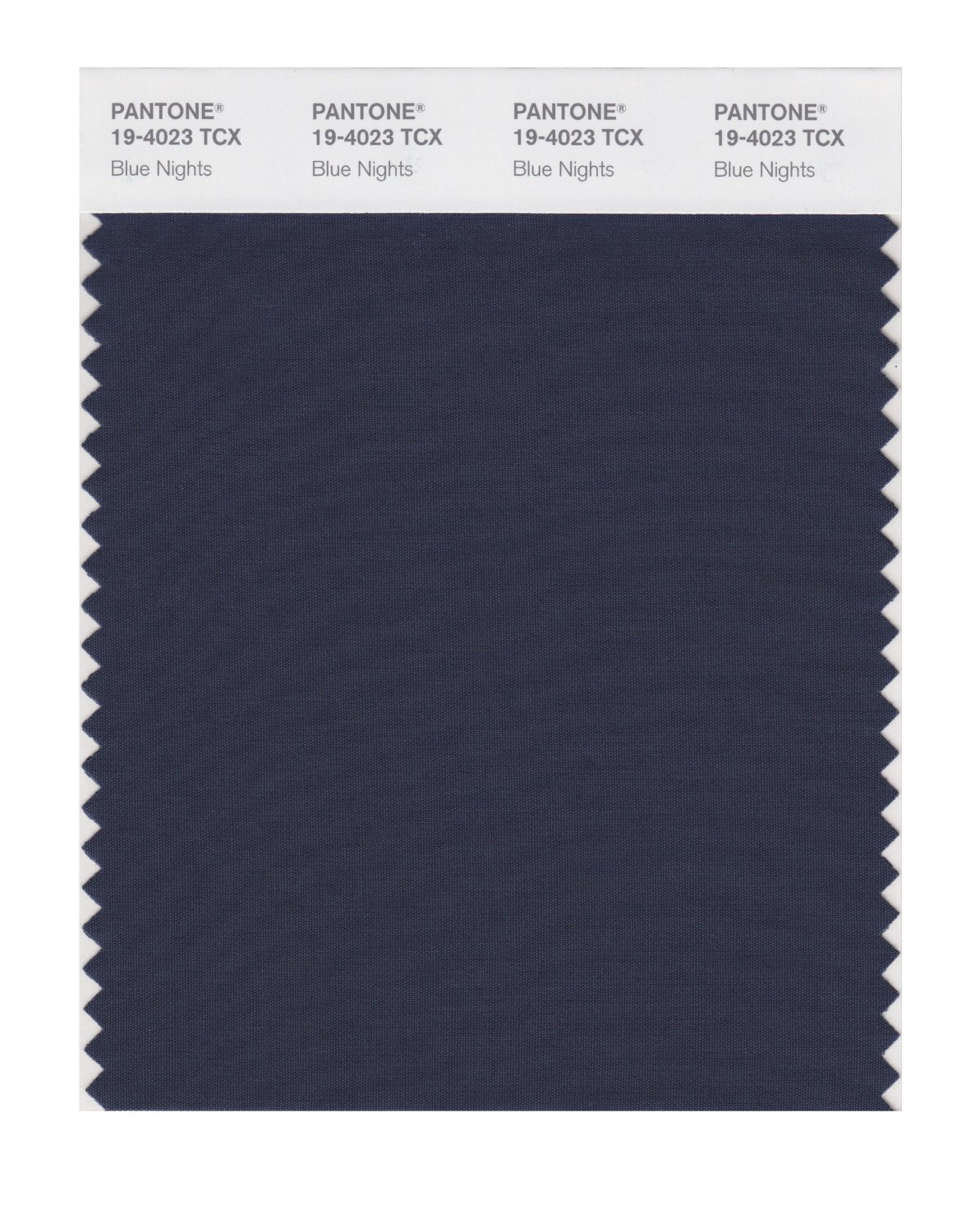 Pantone Cotton Swatch 19-4023 Blue Nights