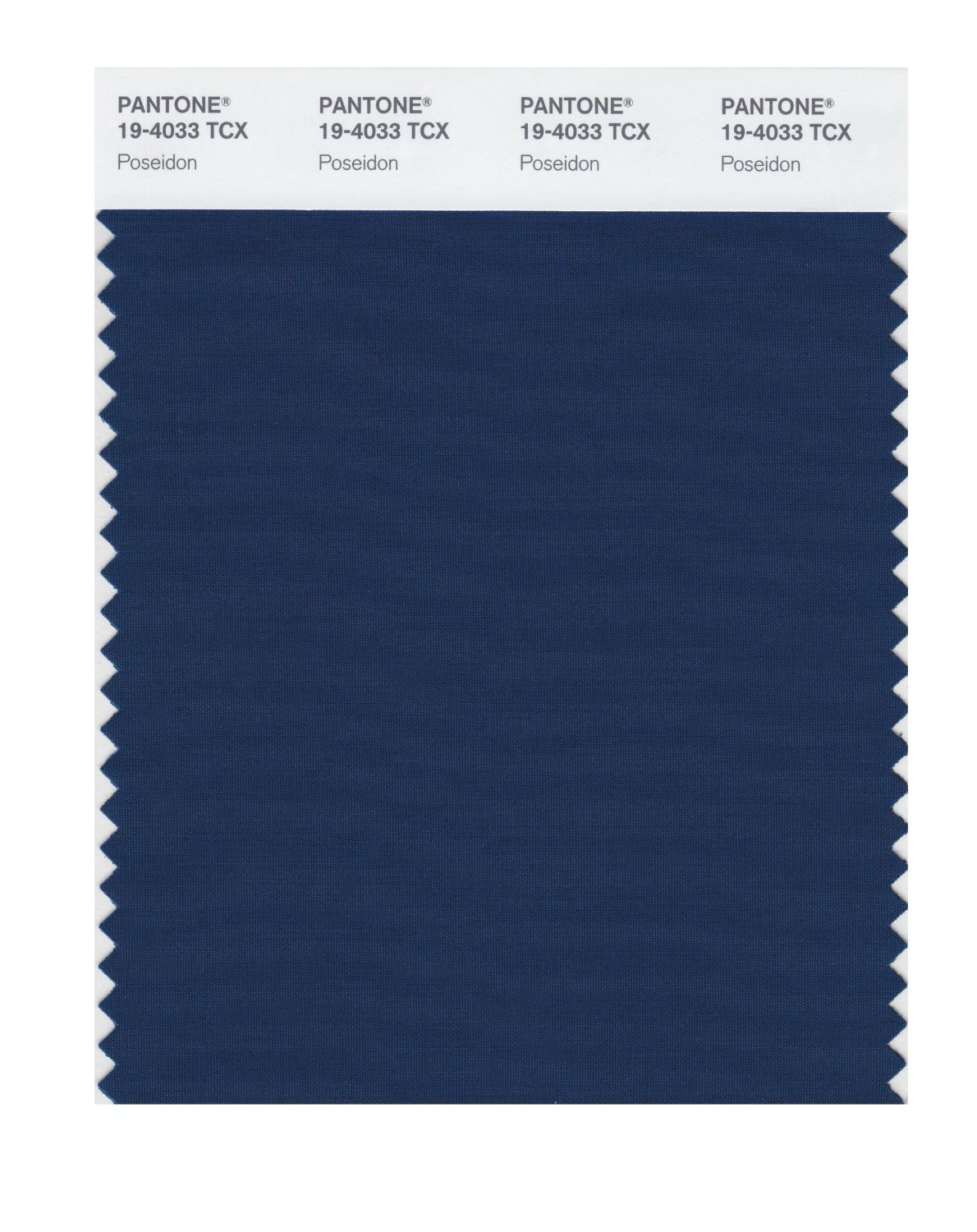 Pantone Cotton Swatch 19-4033 Poseidon