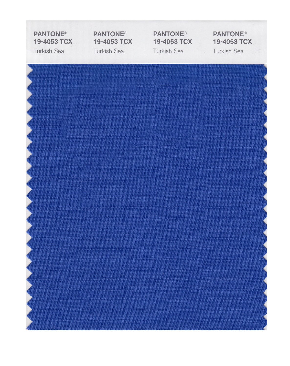 Pantone Cotton Swatch 19-4053 Turkish Sea