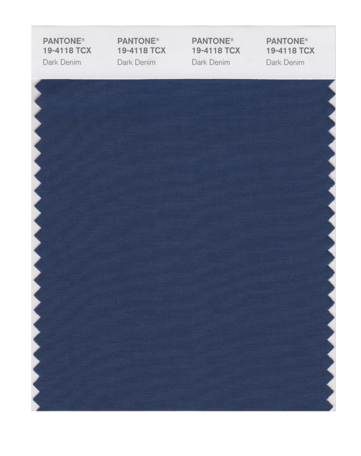 Pantone Cotton Swatch 19-4118 Dark Denim