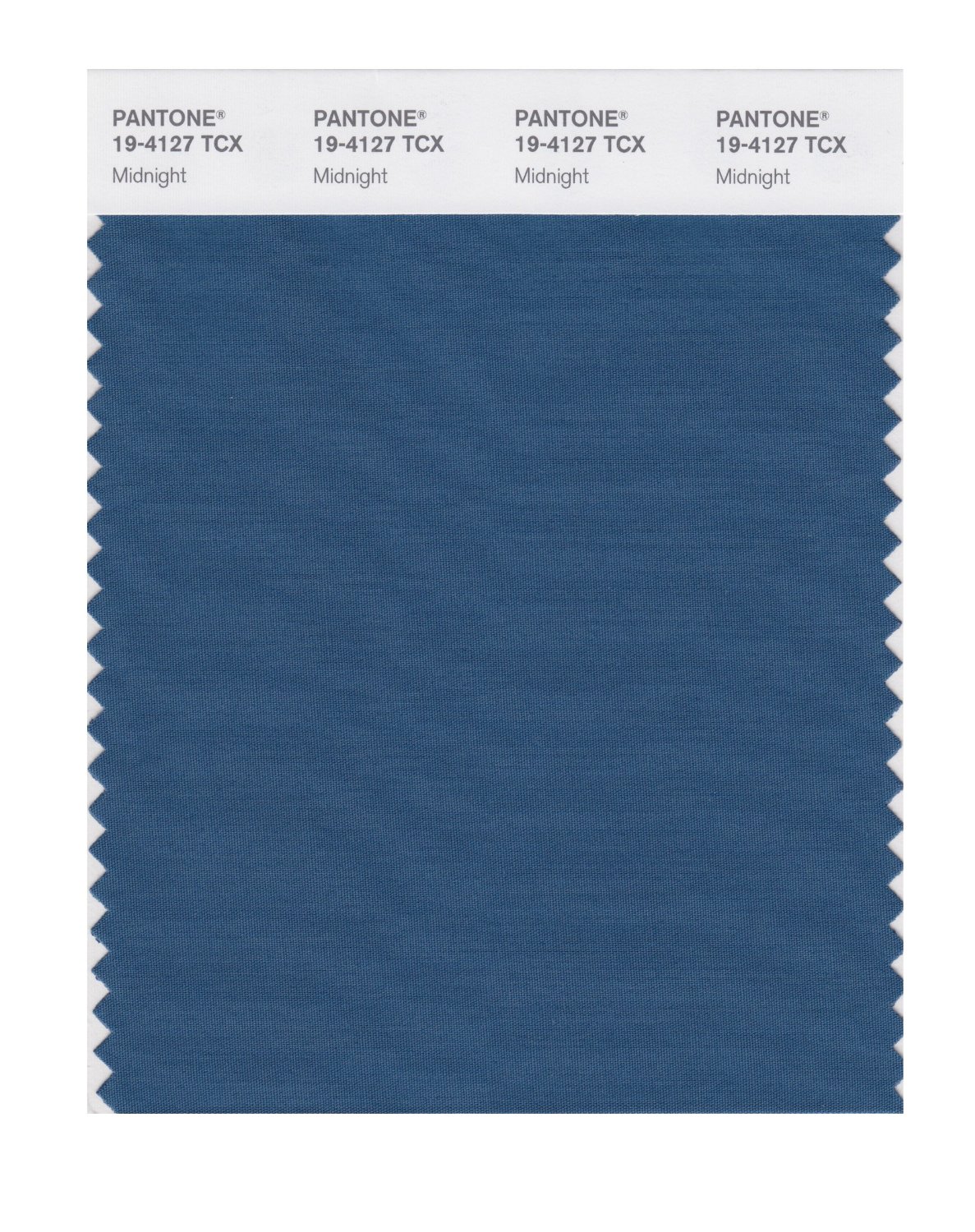 Pantone Cotton Swatch 19-4127 Midnight