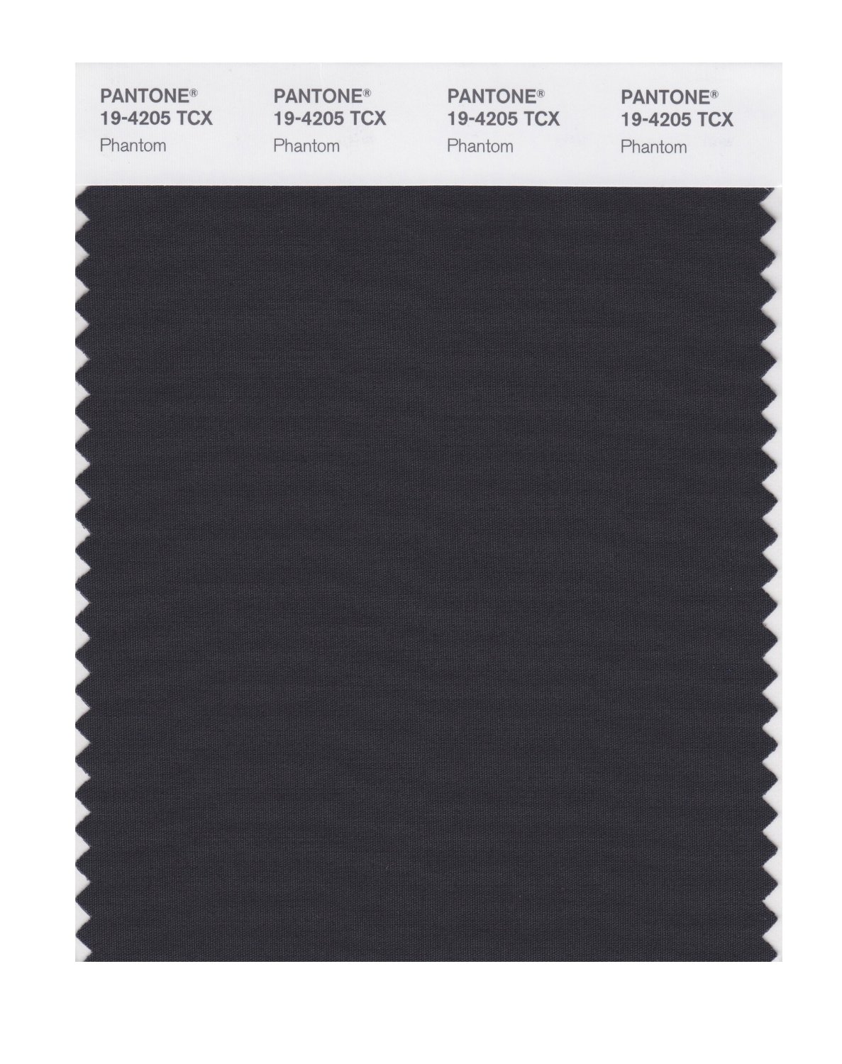 Pantone Cotton Swatch 19-4205 Phantom