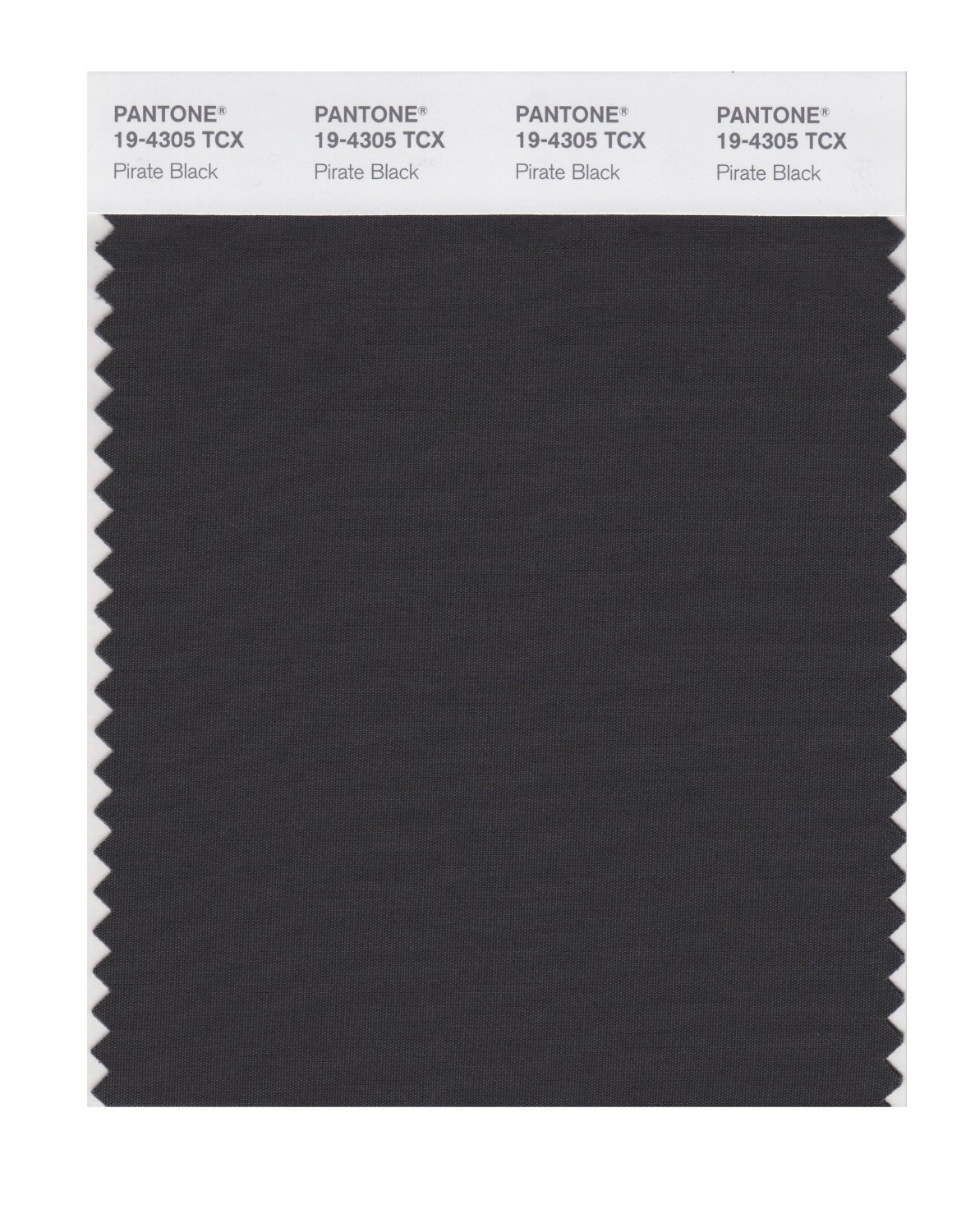 Pantone Cotton Swatch 19-4305 Pirate Black