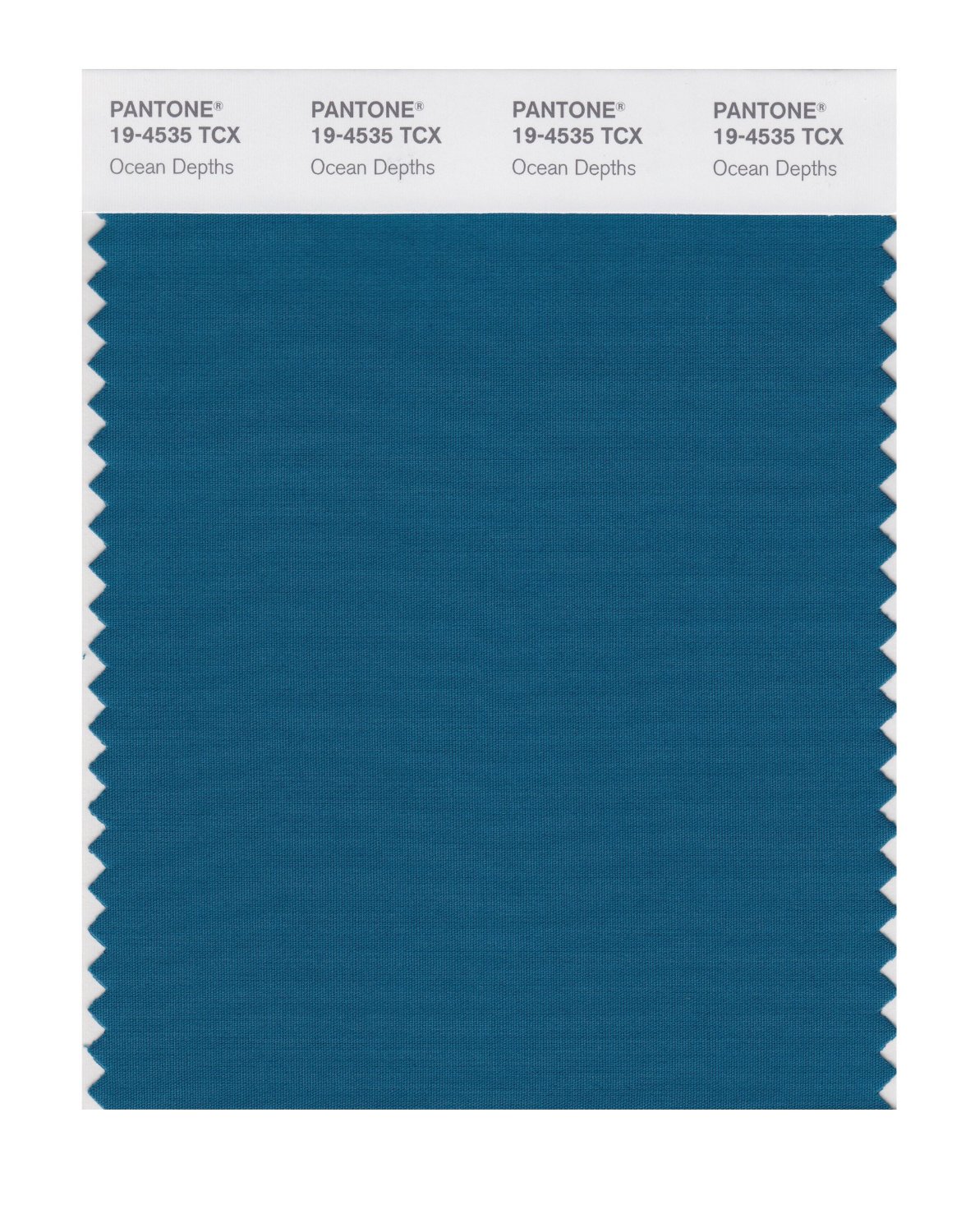 Pantone Cotton Swatch 19-4535 Ocean Depths