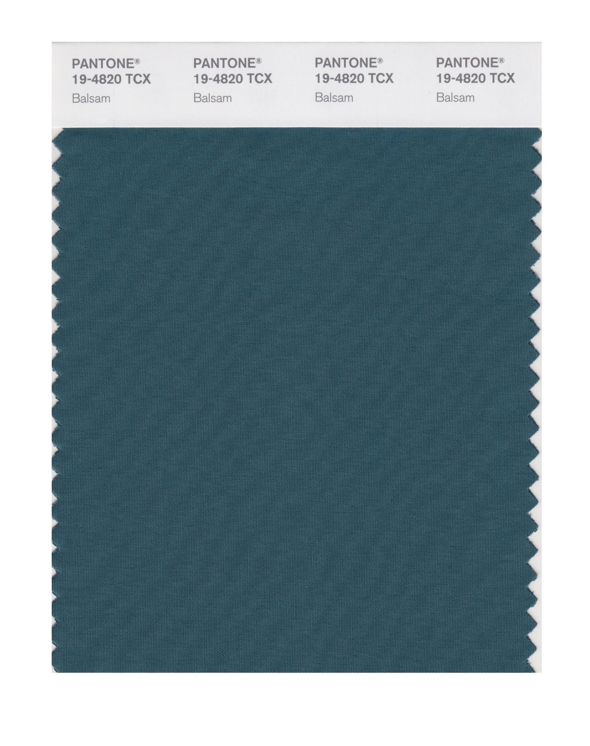 Pantone Cotton Swatch 19-4820 Balsam