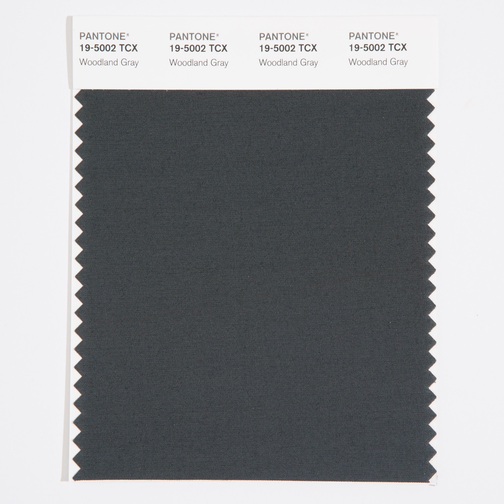 Pantone Cotton Swatch 19-5002 Woodland Gray