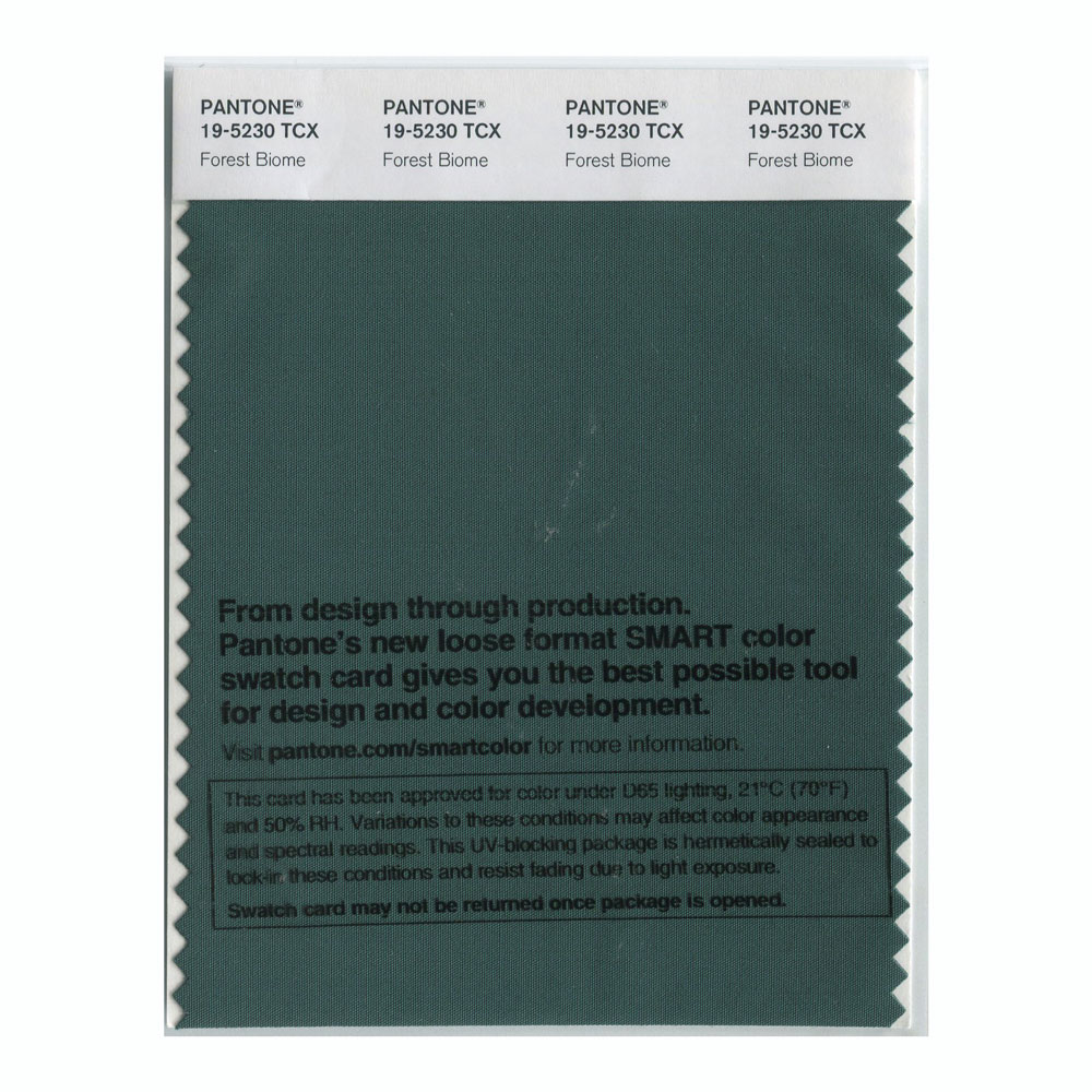 Pantone Cotton Swatch 19-5230 Forest Biome