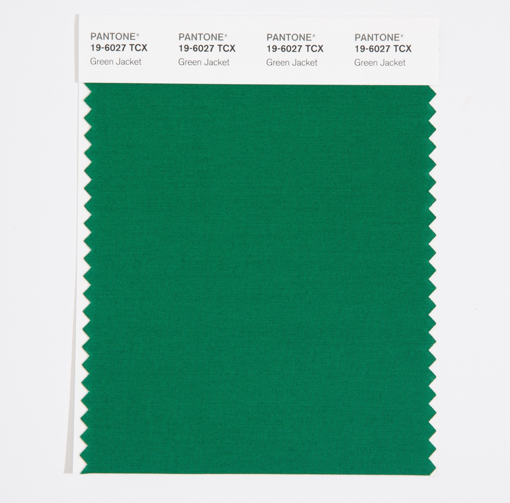 Pantone Cotton Swatch 19-6027 Green Jacket