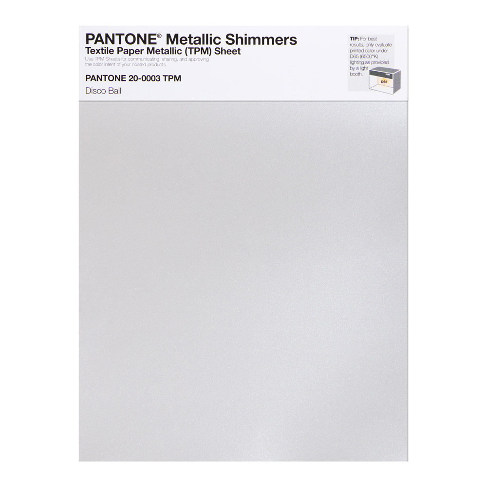 Pantone Metallic Shimmer 20-0003 Disco Ball