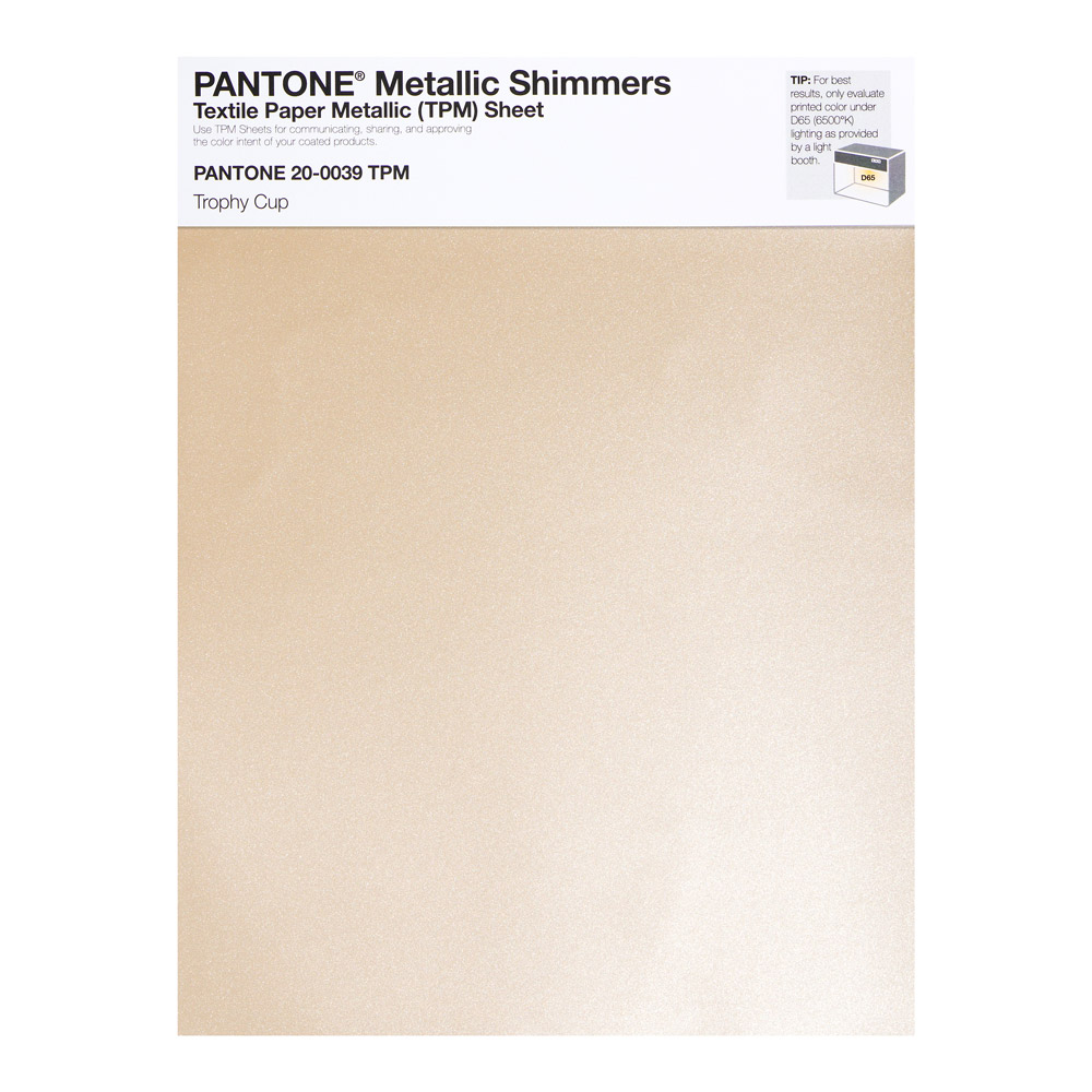 Pantone Metallic Shimmer 20-0039 Trophy Cup