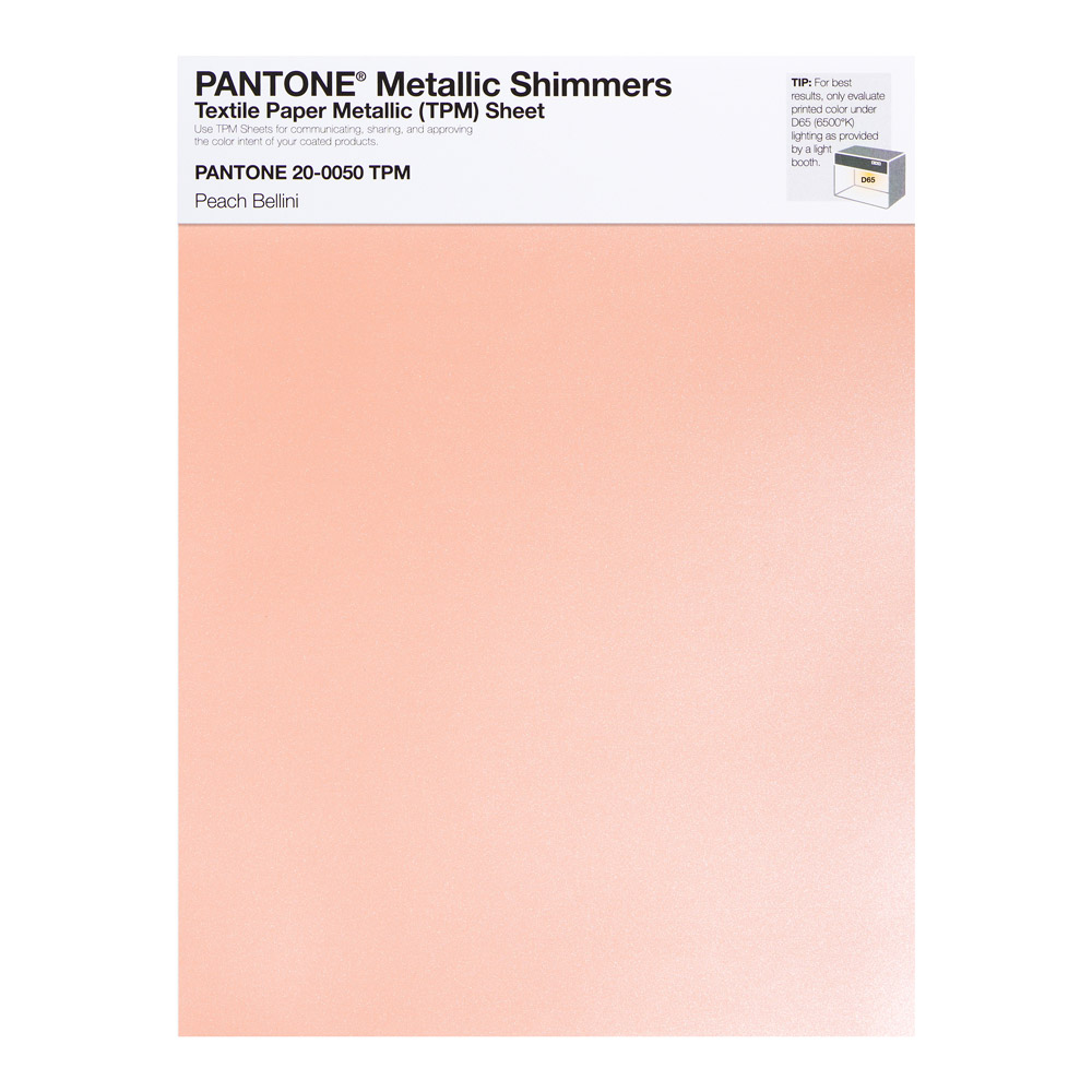 Pantone Metallic Shimmer 20-0050 Peach Bellin