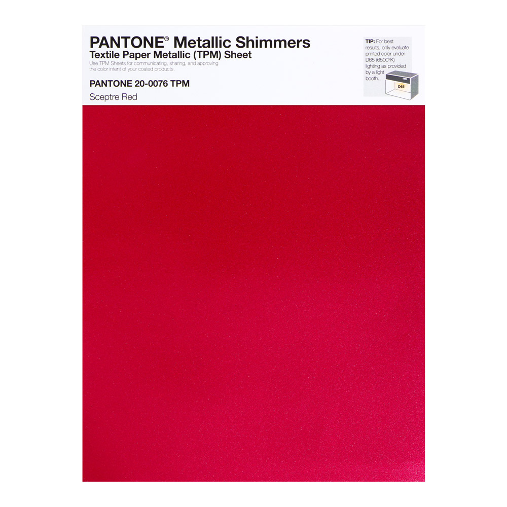 Pantone Metallic Shimmer 20-0076 Sceptre Red