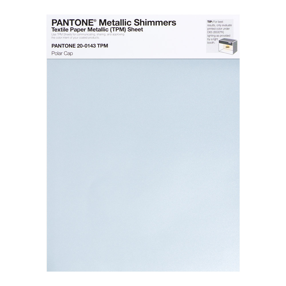 Pantone Metallic Shimmer 20-0143 Polar Cap