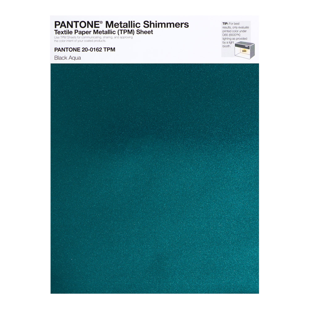 Pantone Metallic Shimmer 20-0162 Black Aqua