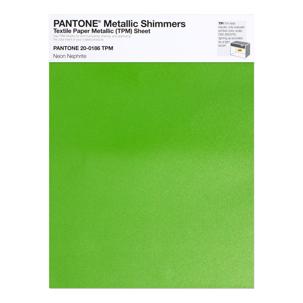 Pantone Metallic Shimmer 20-0186 Neon Nephrit