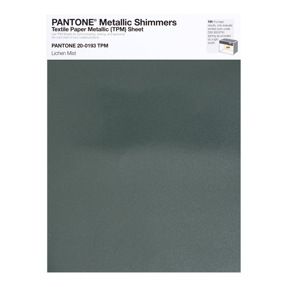 Pantone Metallic Shimmer 20-0193 Lichen Mist