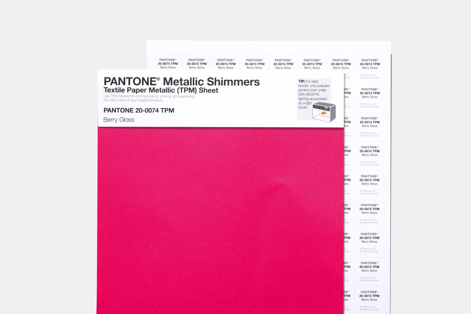 Pantone TPM 8.5x11 Inch Sheets