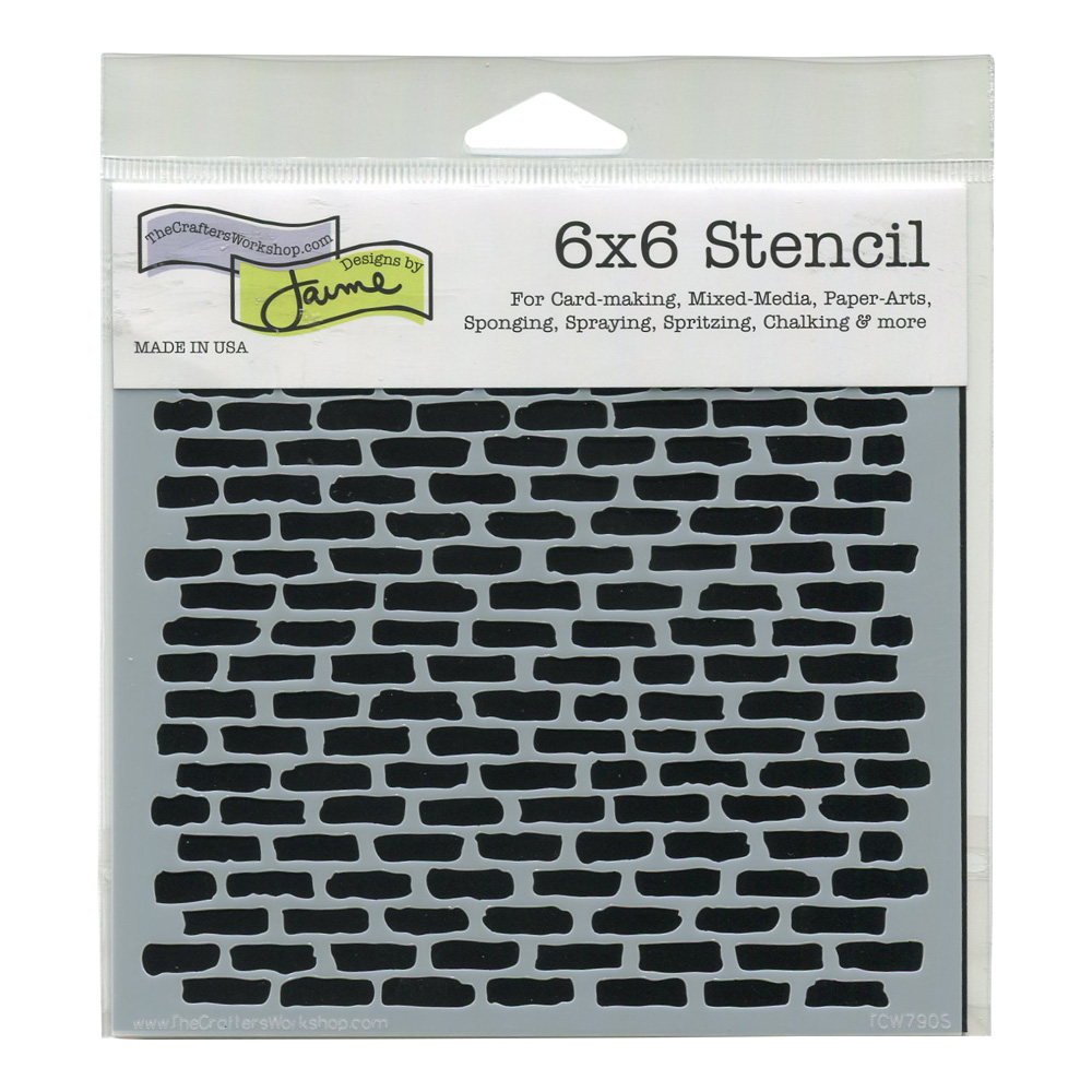 Stencil 6in x 6in Micro Bricks
