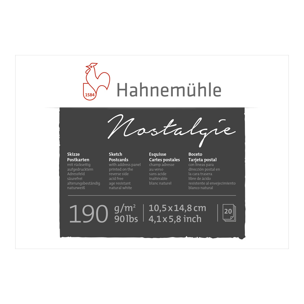 Hahnemuhle 20 Postcard Nostalgie Sketch Pad