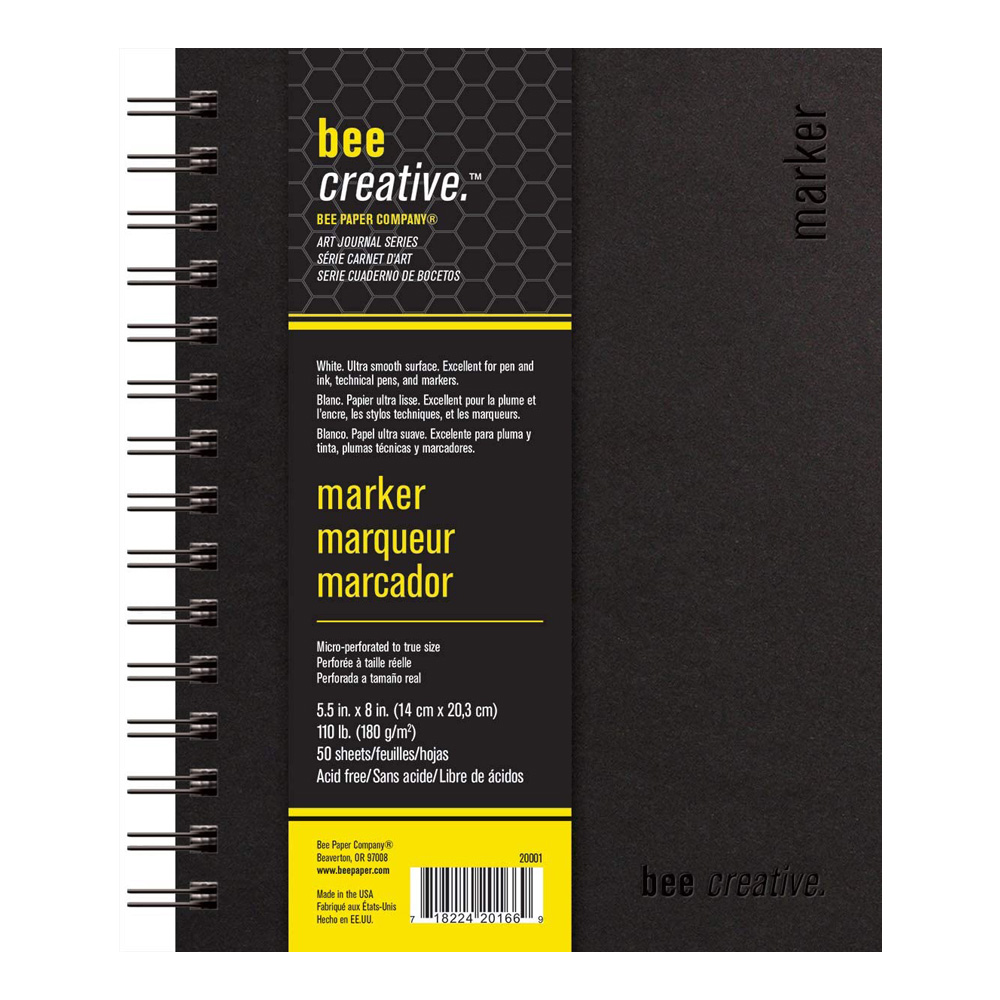 Bee Creative Marker Art Journal 5.5x8 inch