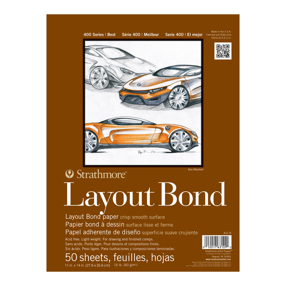 Strathmore 400 Layout Bond 11X14