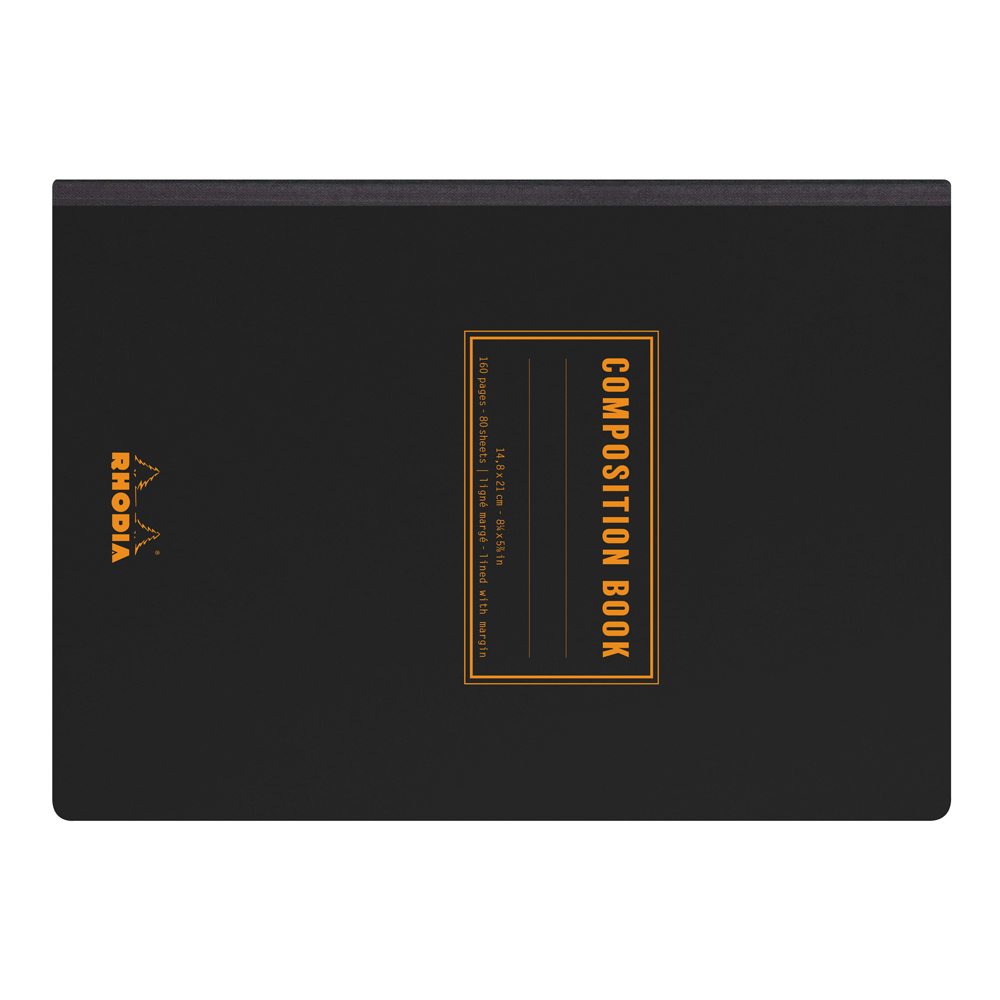 Rhodia Composition Book 6X8.25 Lined Black