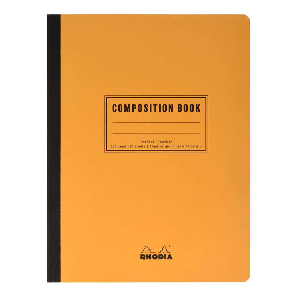 Rhodia Composition Book 7.25X9.75 Line Orange