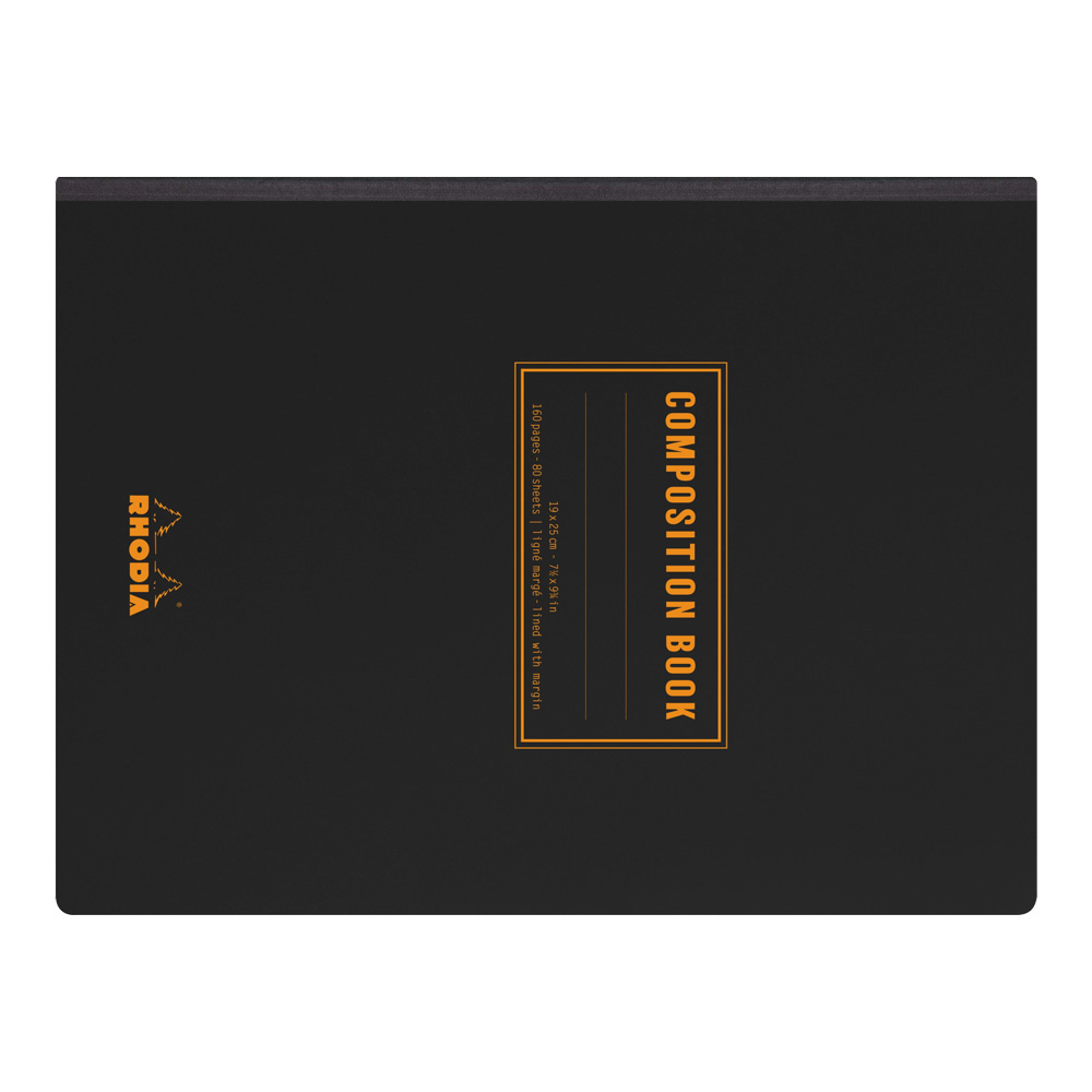 Rhodia Composition Book 7.25X9.75 Grid Black