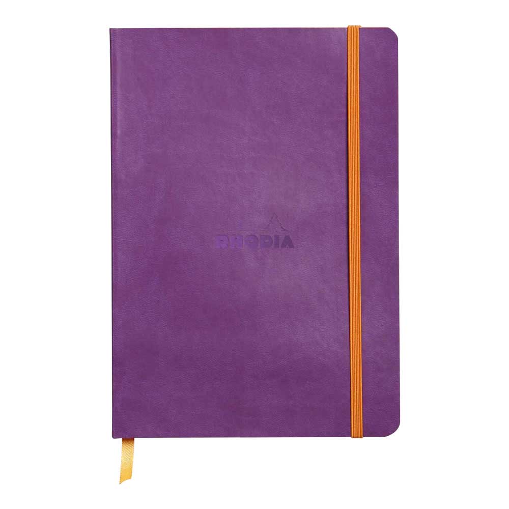 Rhodiarama Dot 6X8.25 inch Purple Notebook