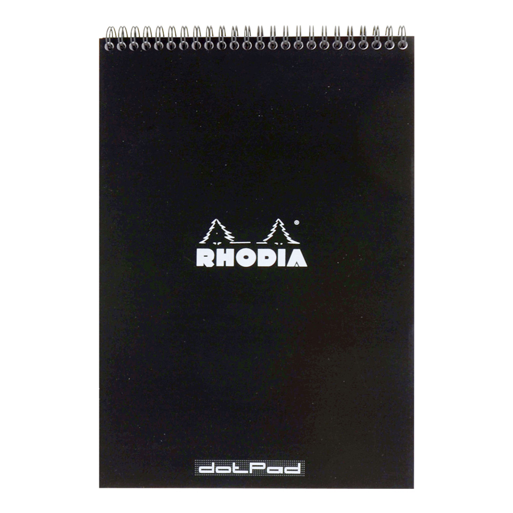 Rhodia Wirebound Pad 8.25X11.75 Black Dot