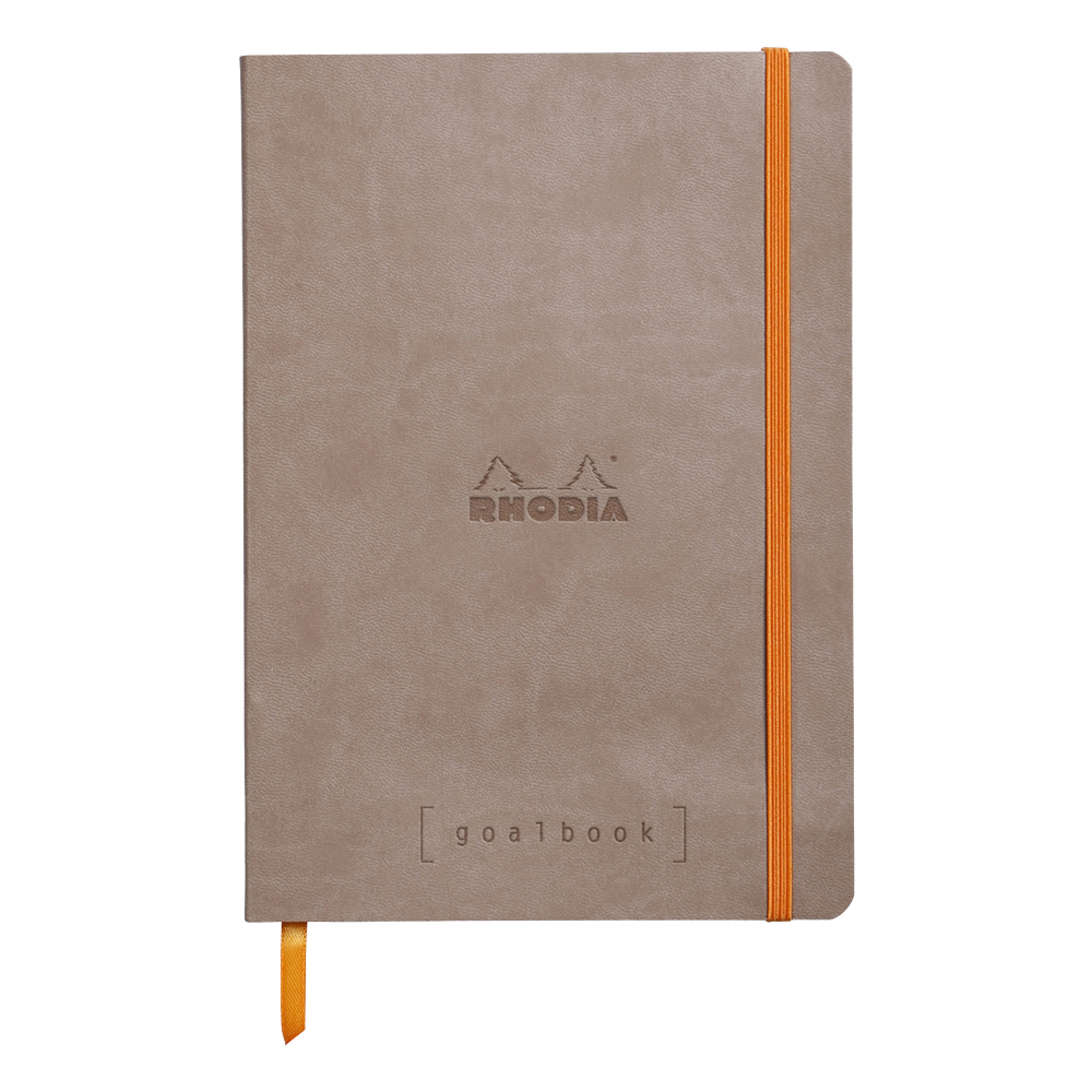 Rhodia Goal Book Taupe 5.75X8.25 Dot Grid