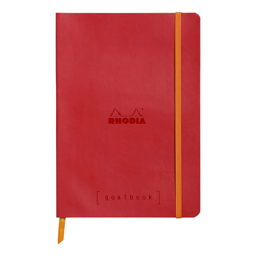 Rhodia Goal Book Poppy 5.75X8.25 Dot Grid