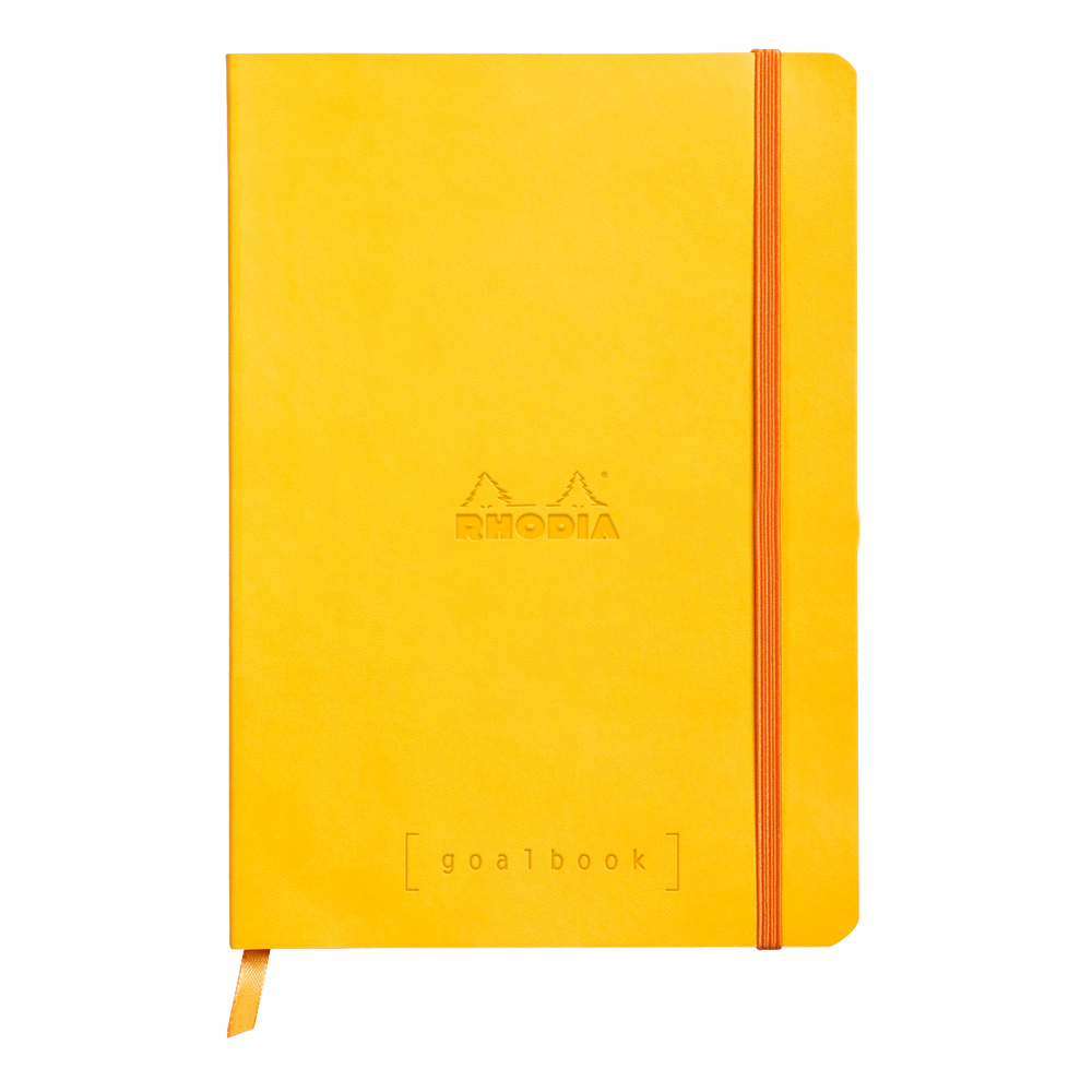 Rhodia Goal Book Yellow 5.75X8.25 Dot Grid