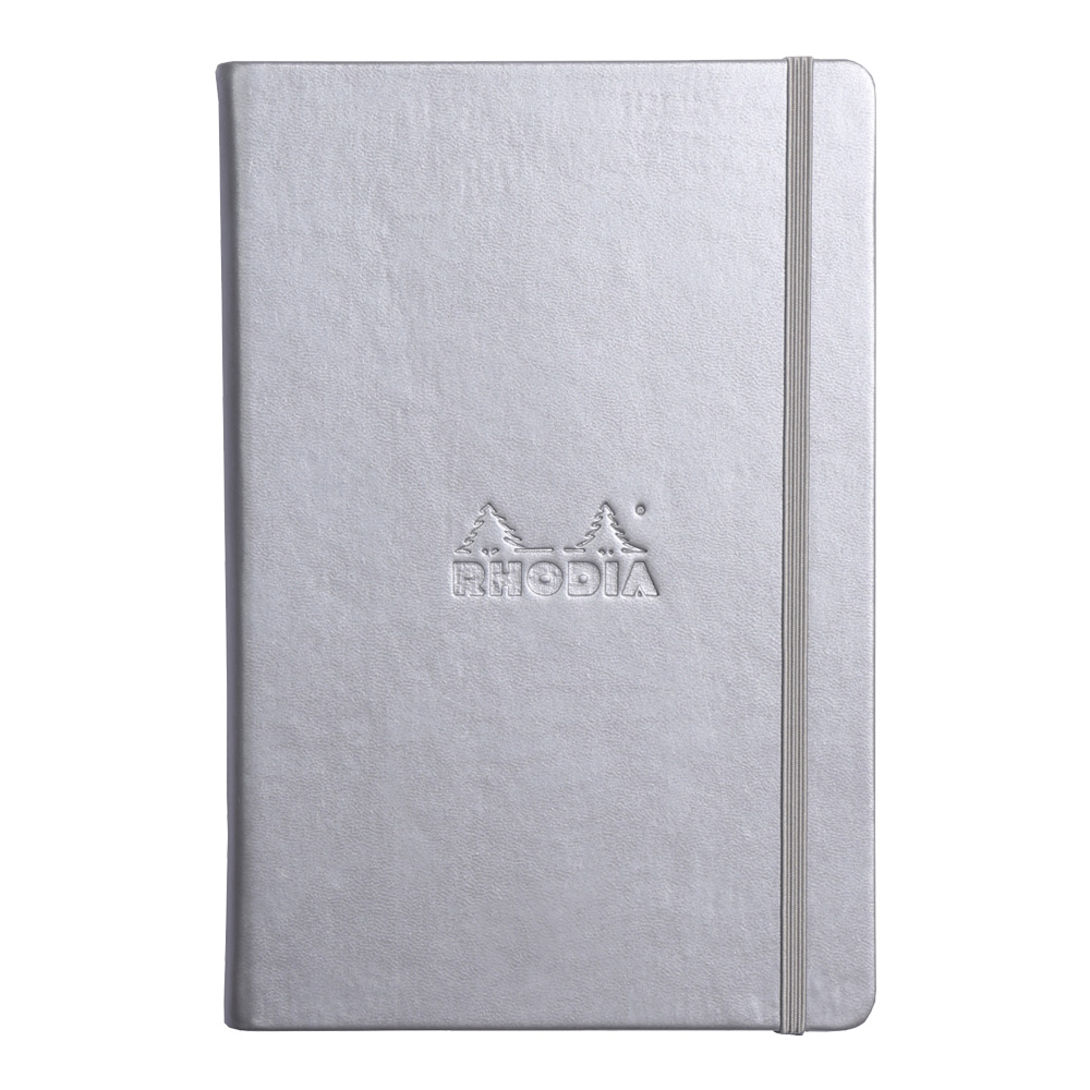 Rhodia Silver Webnotebook 5.5X8.25 Dot Grid