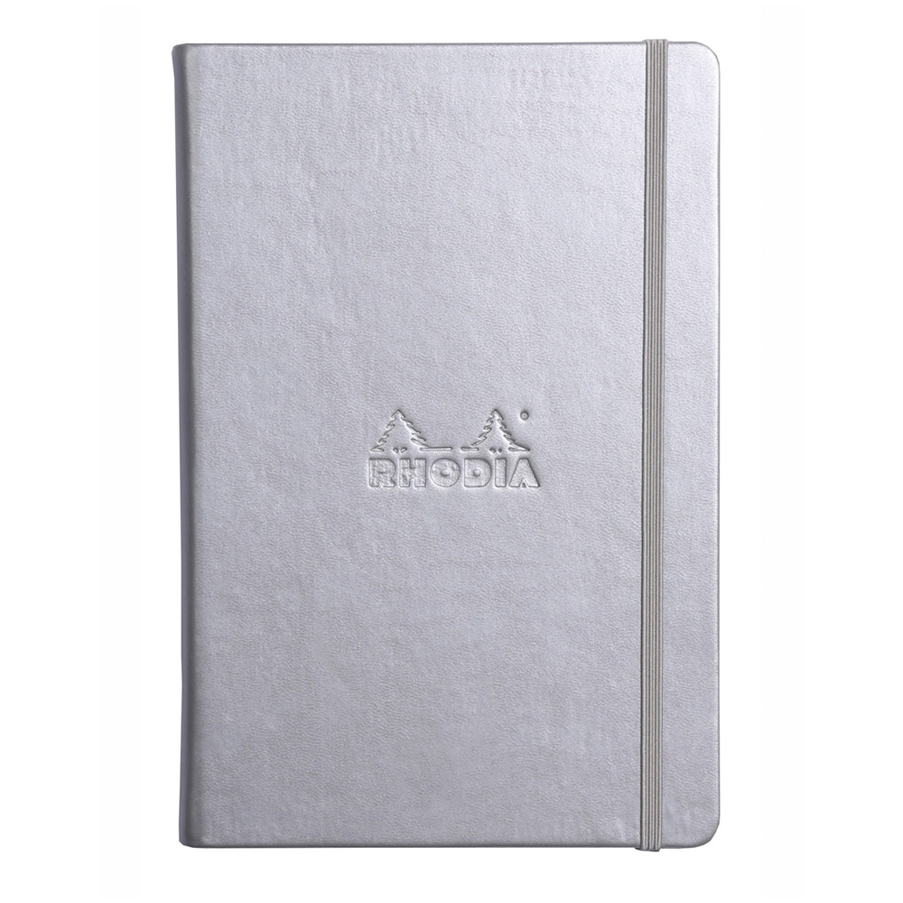 Rhodia Silver Webnotebook 5.5X8.25 Lined