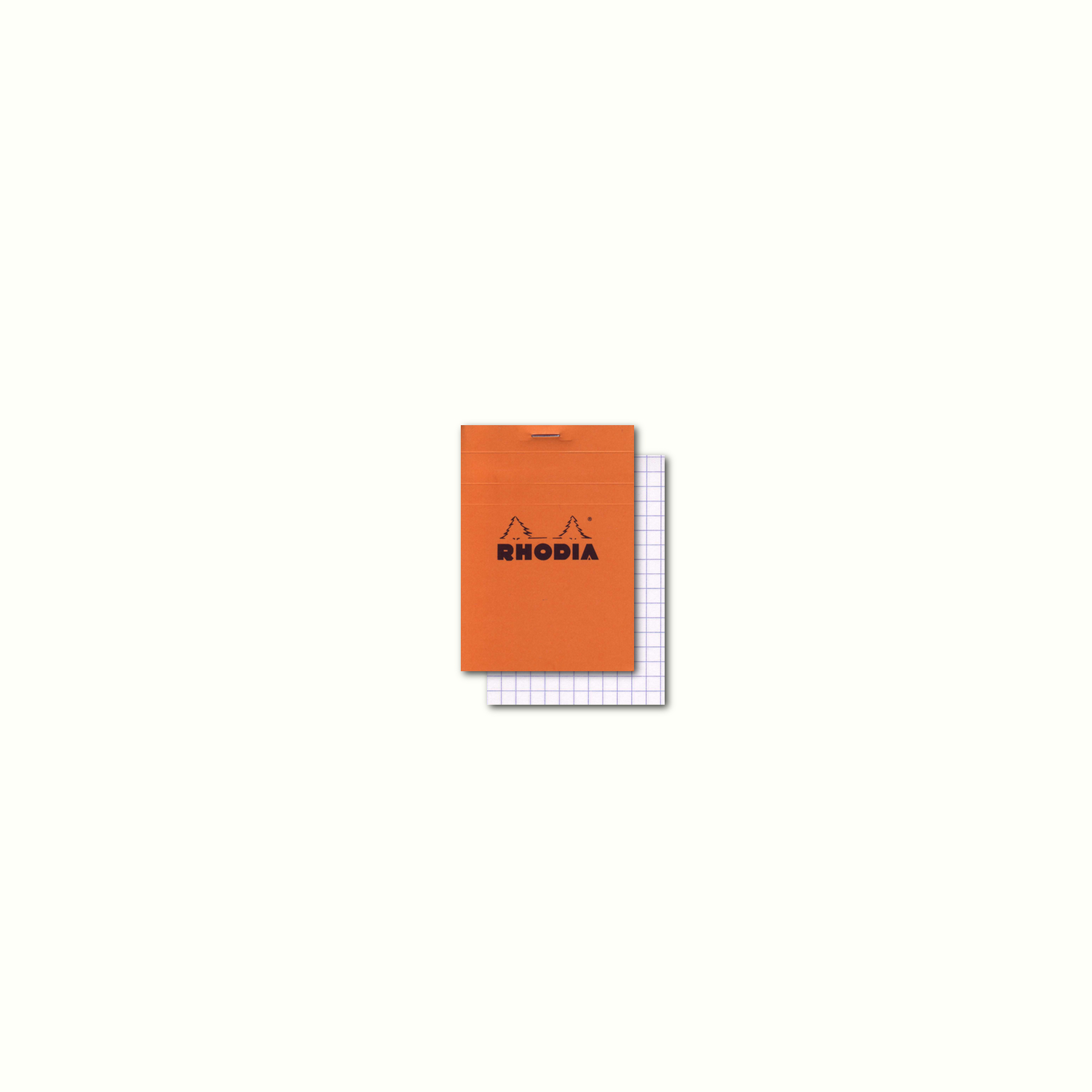 Rhodia Classic Orange Notepad 3.3 X 4.75 Grid