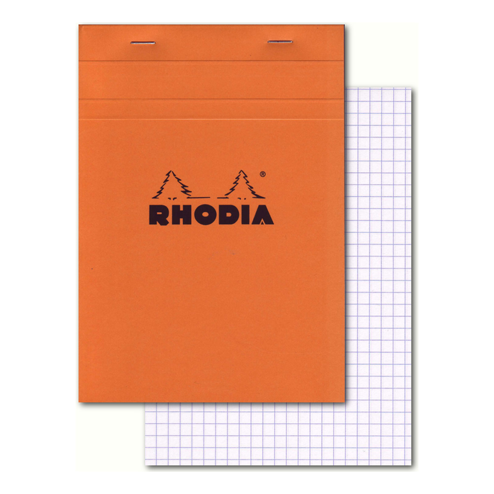 Rhodia Classic Orange Notepad 6X8.25 Grid