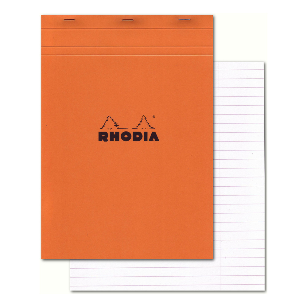 Rhodia Classic Orange Notepad 8.5X11.75 Lined